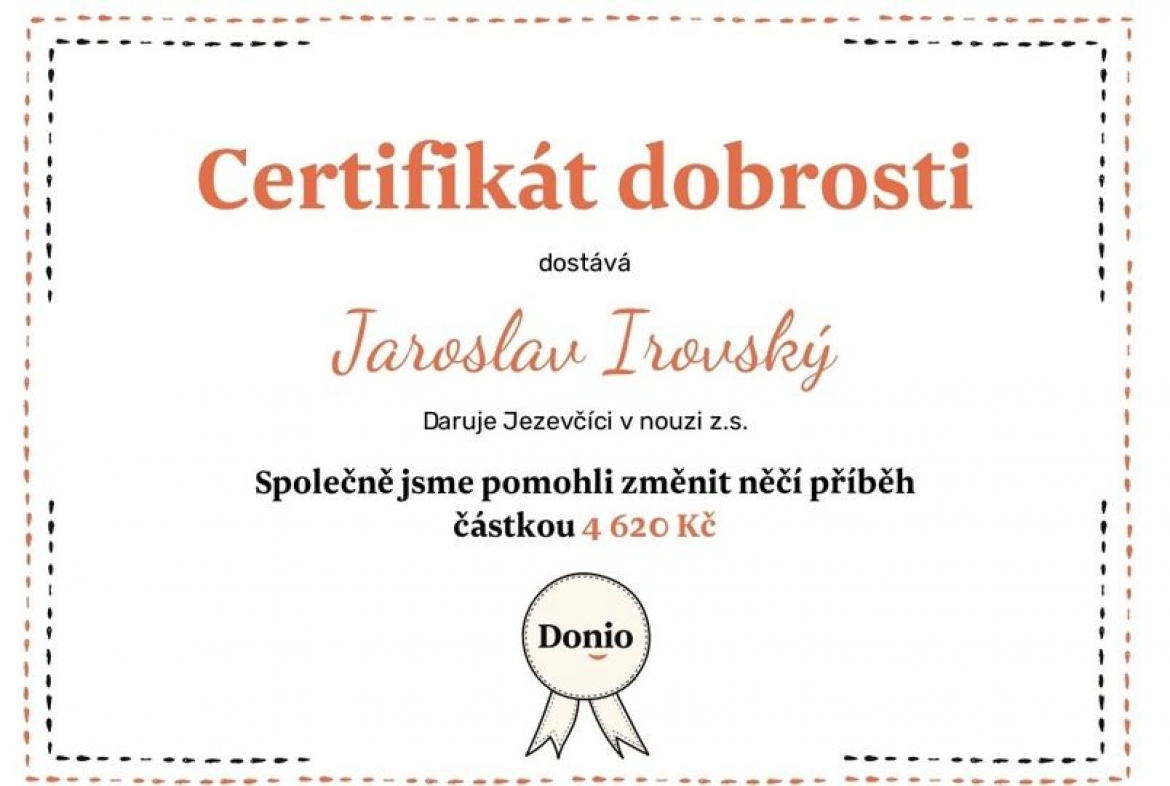 Certifikát dobrosti